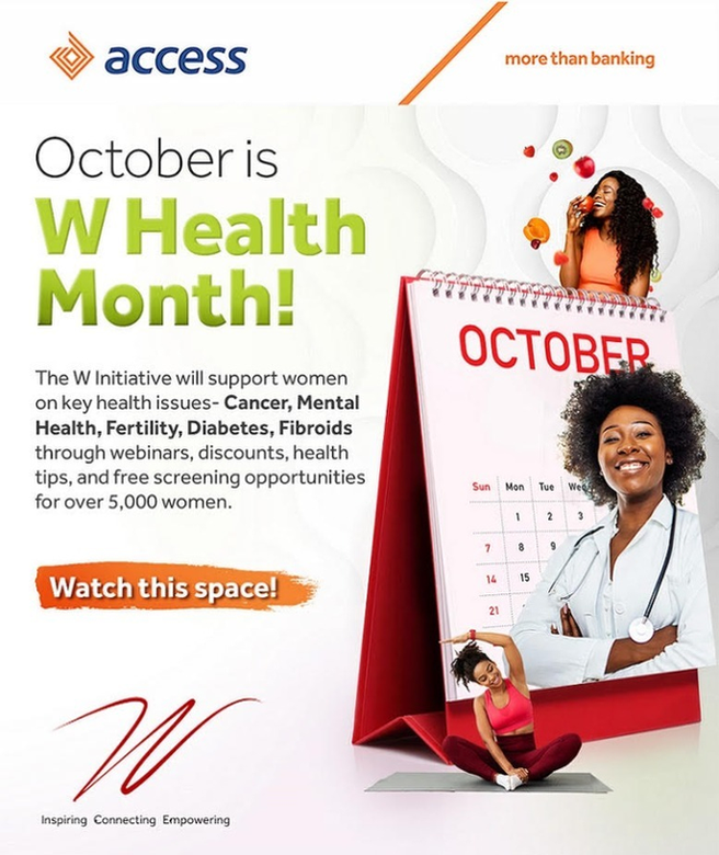 Access Bank’s ‘W’ Initiative Unveils 5th Edition Of Women's Health Month image