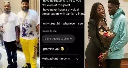 Chats leak as Mohbad’s wife speaks on relationship with Naira Marley, Sam Larry image