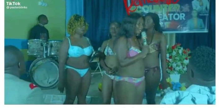 “Una dey mock God” – Shock as Alleged Choir Members Rock Bikini to church image