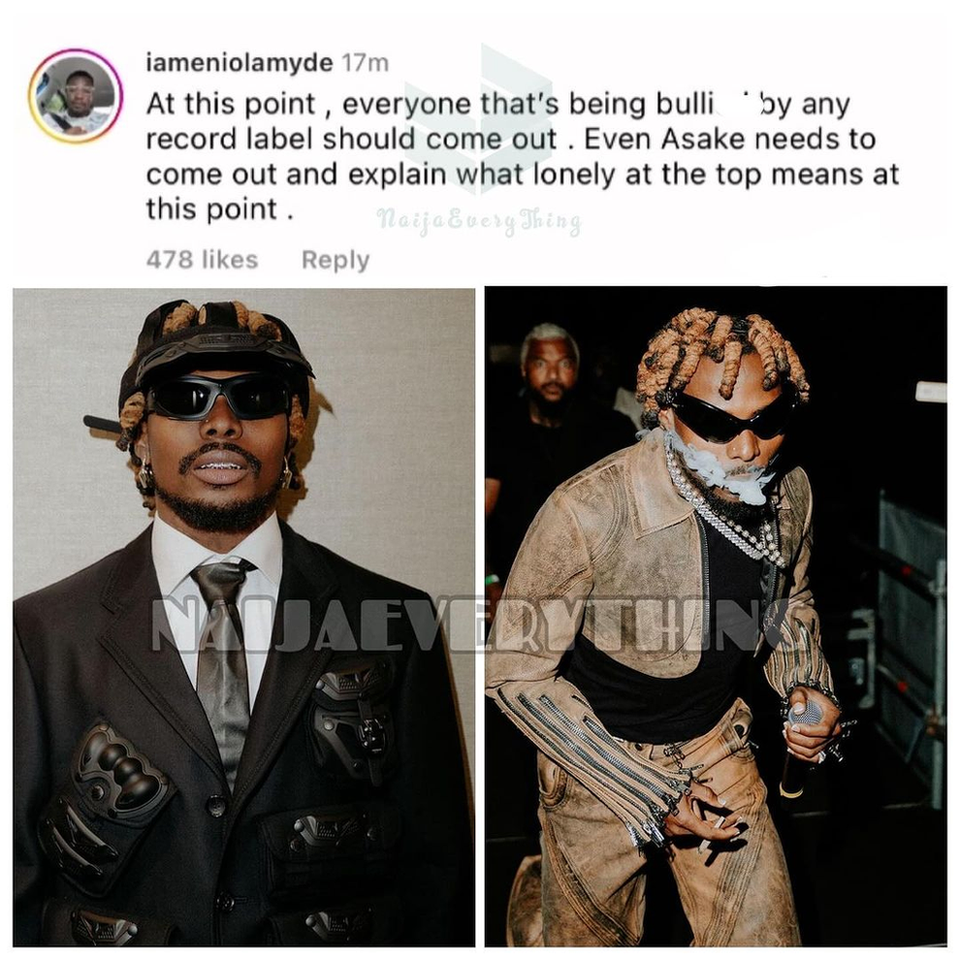 “At this point, Asake must explain what his song ‘Lonely at the Top’ means” – Fan raises concern image