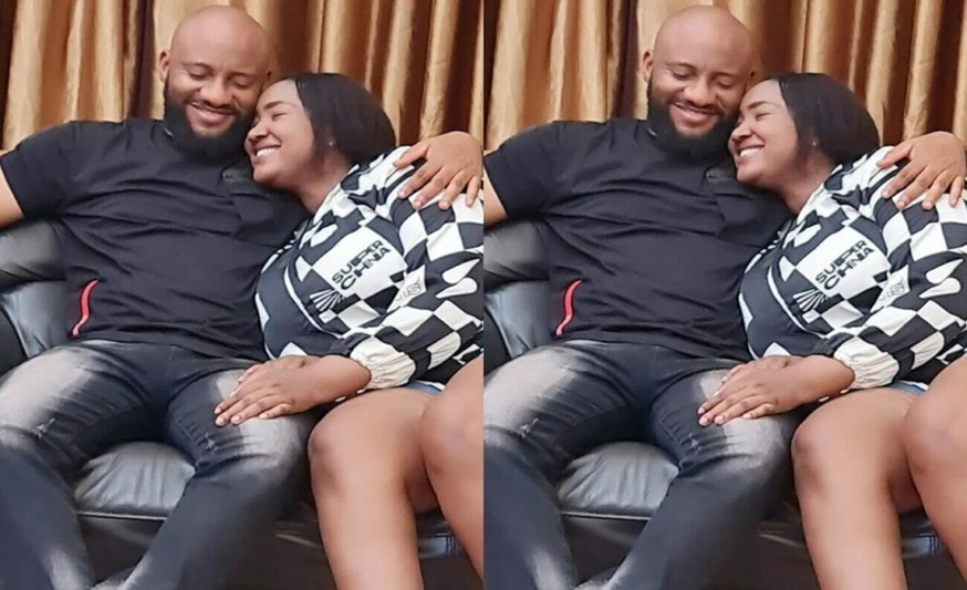 Thank You Lord For Peace - Yul Edochie Says As He Shares Loved-up Photo With Second Wife, Judy Austin image