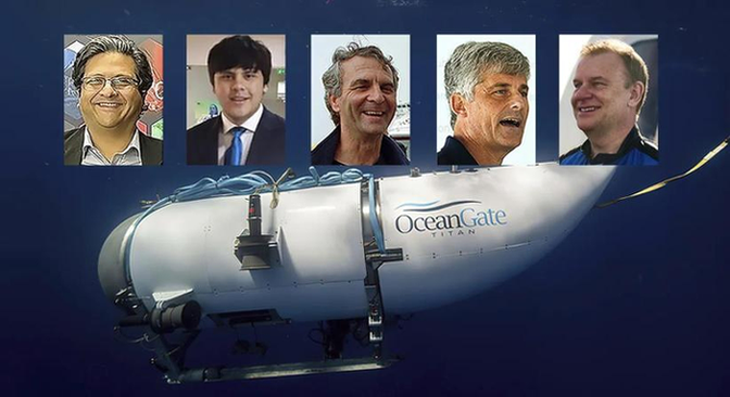 According to OceanGate, the Titan submersible's five passengers are all likely dead. image