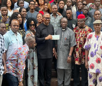 Peter Obi visits University on the Niger, donates N10m image