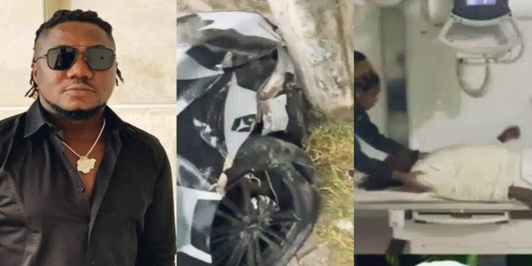 Rapper CDQ in hospital after a ghastly motor accident image