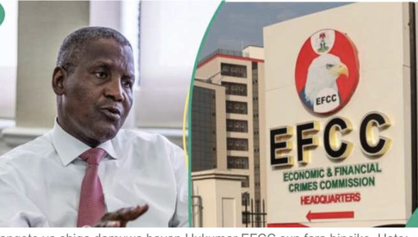 EFCC operatives storm Dangote head office in Lagos image