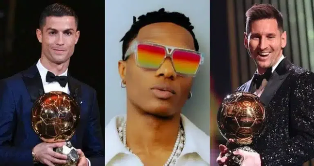 "Ronaldo is my GOAT” - Wizkid takes a stand in the Messi Vs. Ronaldo debate image