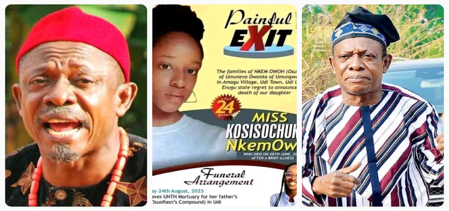 Nollywood actor, Nkem Owoh breaks silence on daughter’s death image