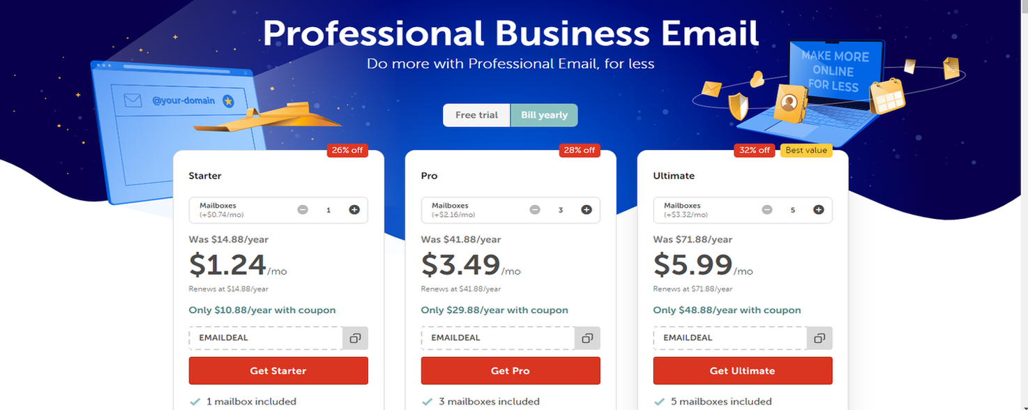 Namecheap: hosting and private email hosting image