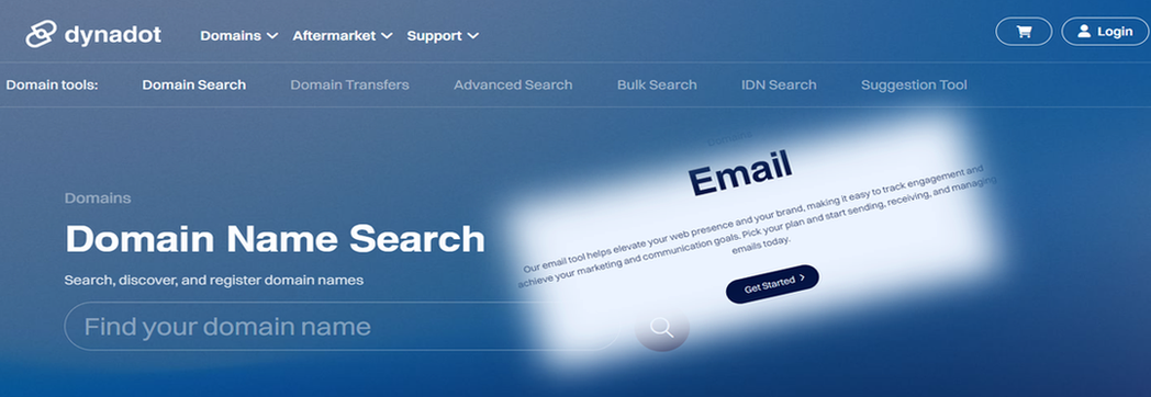 Dynadot domains and professional email review image