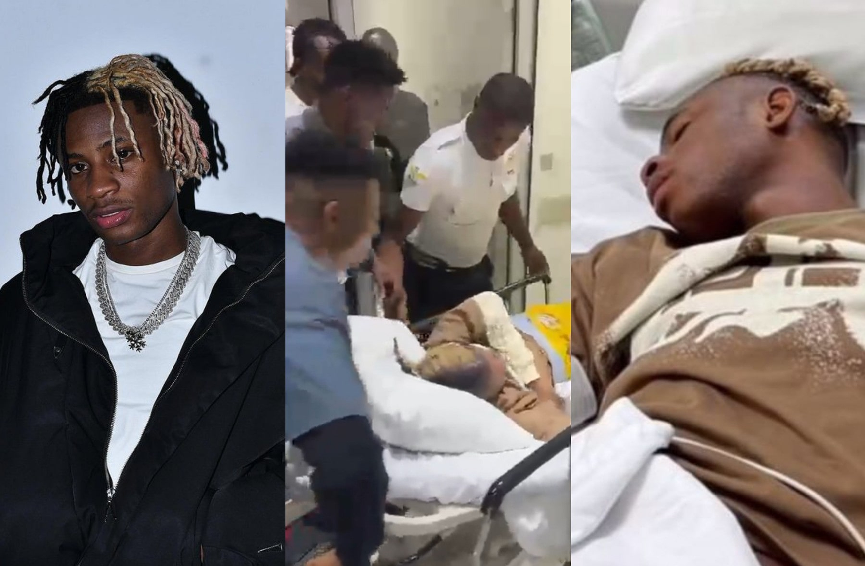 Rapper Khaid was reportedly rushed to the hospital for internal bleeding image