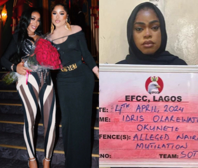 Ex-naira mutilator Simi Gold consoles Bobrisky amid EFCC trial image