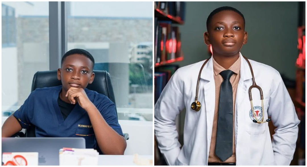 A 22-year-old boy becomes the youngest doctor in Ghana image