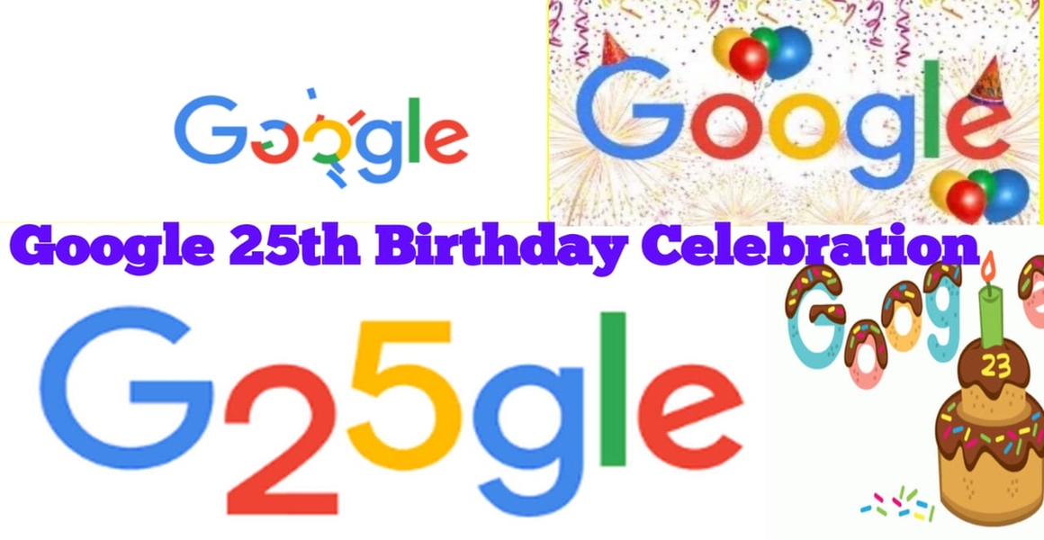 Google celebrates 25th birthday image