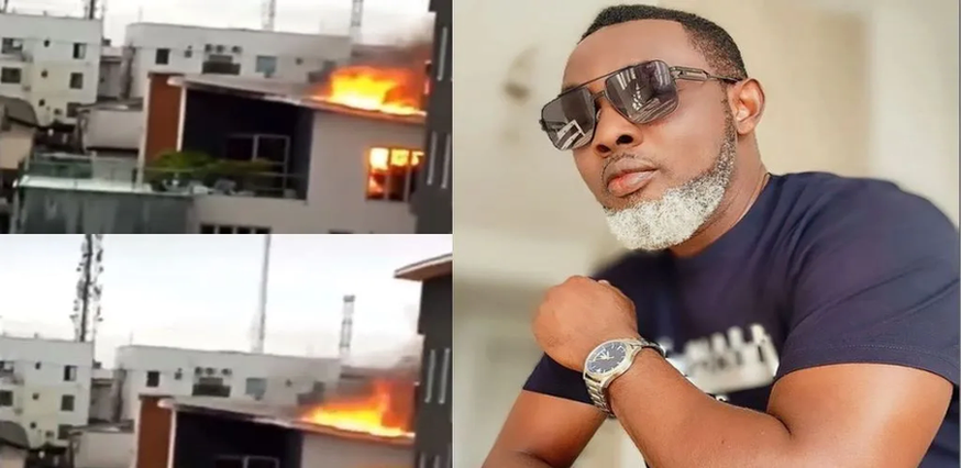 Comedian AY reacts as fire guts his Lagos house image