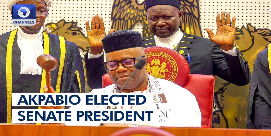 Akpabio is selected as Senate President image