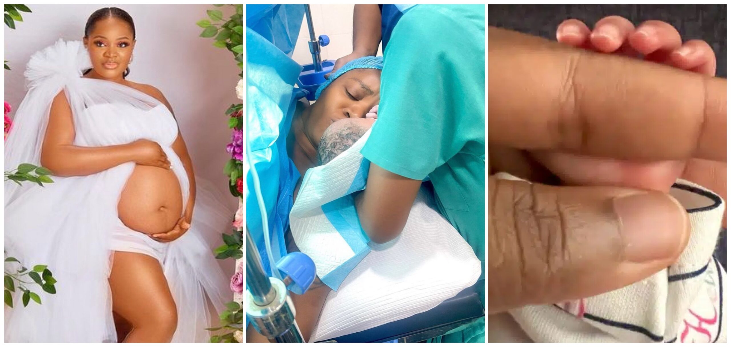 Uche Ogbodo welcomes baby days after showing off twin babies' scan image