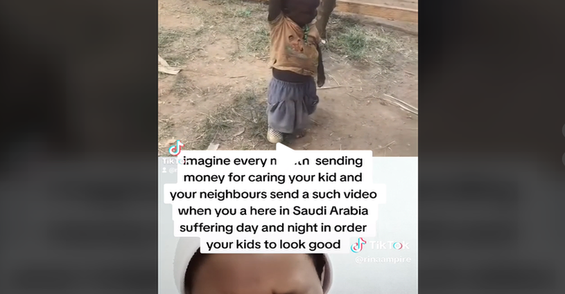 “It’s Painful”: Lady Abroad Cries After Seeing How Her Kid Looks Despite Sending Money Home Monthly image