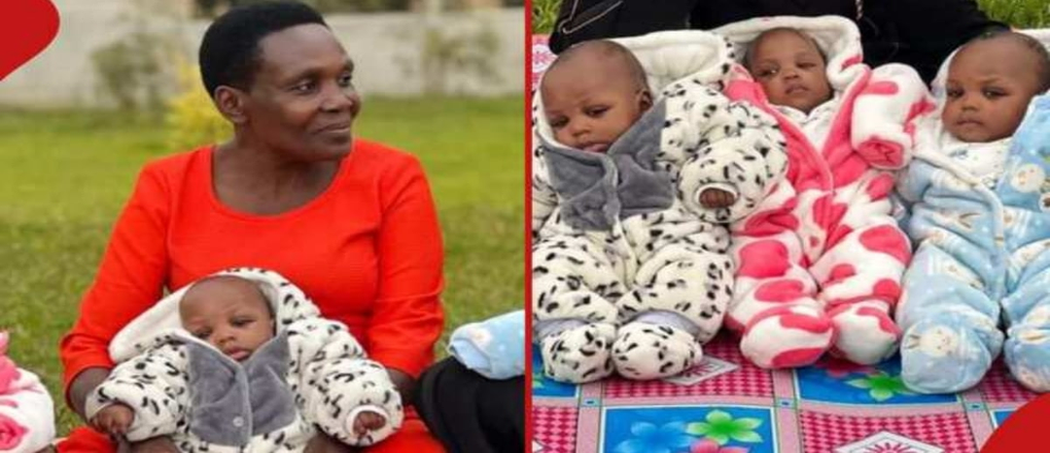 “God saw my tears” – 46-year-old woman welcomes triplets after losing two sons image