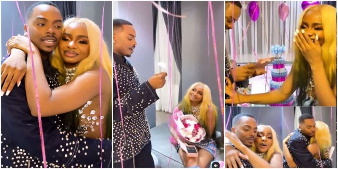 Video: Enioluwa surprises ‘best friend’ Priscilla Ojo with expensive gifts on her 23rd birthday image