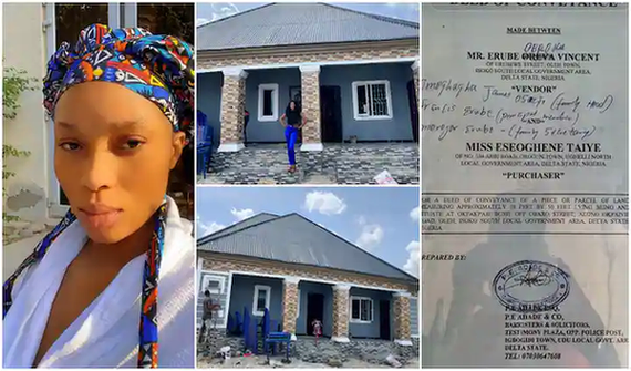 She does not buy a wig: A Nigerian lady build a house image