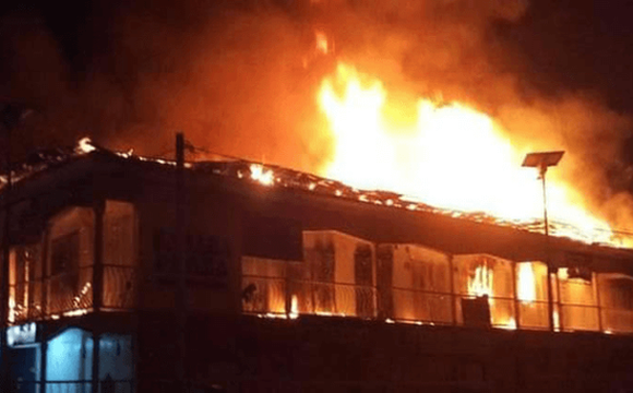 Two children allegedly set a school on fire in Ogun image