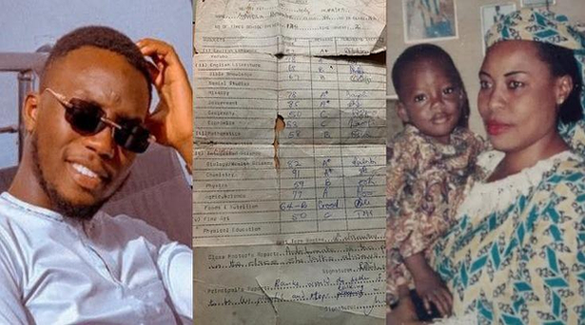 “No Wonder She Nearly Finished Me With Beating” – Man Reacts After Seeing His Mother’s 1985 Secondary School Result image