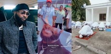 Youths burn down David's poster in Maiduguri, demand apology over ‘offensive’ video