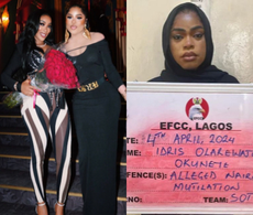 Ex-naira mutilator Simi Gold consoles Bobrisky amid EFCC trial