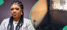 Video: Fire guts Nollywood actress Bidemi Kosoko’s house