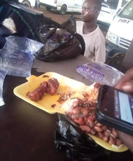 Drama as a trader in Alaba International Market allegedly finds a male child's private part inside the food