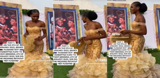 Nigerian lady goes ahead with wedding ceremony after fiancé was kidnapped a day before the event